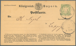 31230 Bayern - Ganzsachen: 1873/1902. Sammlung Von 21 Gebrauchten Postkarten Mit Vielen Guten Stücken, Wie - Other & Unclassified