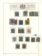 31261 Hannover - Marken Und Briefe: 1850/1865, Meist Gestempelte Sammlung Auf Albenblättern Ab Der MiNr. 1 - Hanover