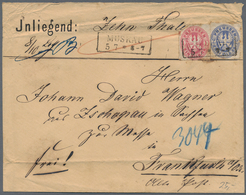 31294 Preußen - Marken Und Briefe: 1850/1868 (ca.), Konvolut Mit Ca. 80 Belegen, Dabei Mischfrankaturen, G - Other & Unclassified