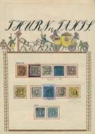 31319 Thurn & Taxis - Marken Und Briefe: 1852/1867, Urige Und Gehaltvolle Sammlung Auf Selbstgestalteten A - Other & Unclassified