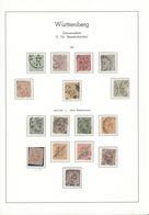 31370 Württemberg - Ganzsachen: 1875/1925, Umfangreiche Sammlung Mit Marken Sowie Vielen Belegen Und Diens - Other & Unclassified