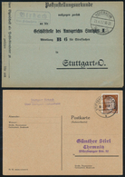 31380 Württemberg - Stempel: LANDPOST-STEMPEL: 1933/1945, Sammlung Von Ca. 20 Belegen Aus Dem Landpost-Ber - Other & Unclassified