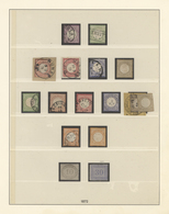 31404 Deutsches Reich: 1868/1923, Gehaltvolle Sammlung In Zwei Lindner-Ringbindern, Immer Wieder Spezialis - Sammlungen