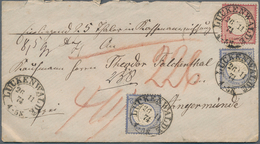 31422 Deutsches Reich: 1872/1944, Partie Von Ca. 50 Briefen/Karten/Sonderblättern, Dabei Nette Brustschild - Collections