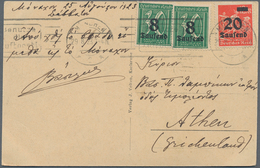 31444 Deutsches Reich: 1873/1944, Partie Von Ca. 120 Briefen/Karten/Ganzsachen, Teils Bedarfsspuren, Alles - Collections