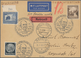 31450 Deutsches Reich: 1875-1945, Partie Mit Rund 250 Briefen, Belegen Und Ganzsachen, Dabei Einige Besser - Sammlungen