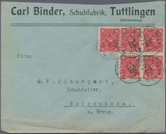 31553 Deutsches Reich - Inflation: 1919/1923, Bestand Von Ca. 675 Bedarfsbriefen Aus Firmenkorrespondenz N - Lettres & Documents