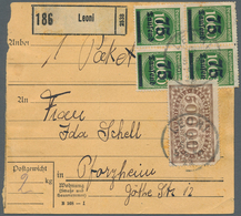 31557 Deutsches Reich - Inflation: 1919/1923, Partie Von über 40 Briefen Und Karten, Teils Bedarfsspuren, - Covers & Documents