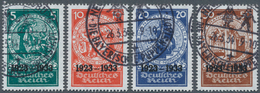 31604 Deutsches Reich - 3. Reich: 1933, Nothilfe-Block-Einzelmarken, Sauber Gestempelt, Signiert Schlegel - Unused Stamps