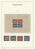 31616 Deutsches Reich - 3. Reich: 1933/1945, Streckenweise Komplette Und Vorwiegend Postfrisch Geführte Sa - Unused Stamps