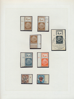 31630 Deutsches Reich - 3. Reich: 1933/1939, Saubere Sammlungspartie Von Acht (Eck)Rand-Marken Mit Druckko - Unused Stamps