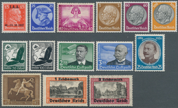 31634 Deutsches Reich - 3. Reich: 1933-45, Fast Kompl. Postfrische Bzw. Teils Ungebrauchte Sammlung (ohne - Unused Stamps