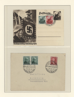 31643 Deutsches Reich - 3. Reich: 1934/44, Sammlung Von FDC Im Lindneralbum Auf T-Blankoblättern, Dabei Ei - Ongebruikt