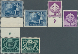 31644 Deutsches Reich - 3. Reich: 1935/1944, überwiegend Postfrische Partie Mit Plattenfehlern Und Nicht K - Unused Stamps