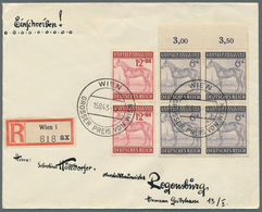 31656 Deutsches Reich - 3. Reich: 1937/1945, Saubere Partie Von Ca. 460 Philatelistischen Briefen/Karten M - Ungebraucht