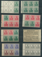 31681 Deutsches Reich - Markenheftchenblätter: 1912/1941, Sauber Ungebrauchte Sammlung Der Heftchenblätter - Booklets
