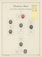 31688 Deutsches Reich - Zusammendrucke: 1911-1940, Sammlung Im Klemmbinder Ab Germania, Hauptwert Bei Den - Se-Tenant