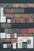 31717 Deutsches Reich - Dienstmarken: 1903/1944, Vielseitiger Sammlungsposten Auf Stecktafeln Ab Kaiserrei - Dienstzegels