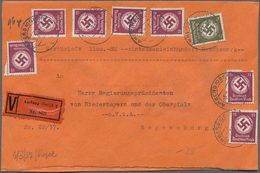 31719 Deutsches Reich - Dienstmarken: 1920/1950 (ca.), Partie Von Ca. 160 Briefen/Karten, Meist Dt.Reich D - Dienstmarken