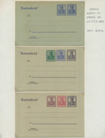 31759 Deutsches Reich - Ganzsachen: 1873/1924 Ca., Interessante Slg. Mit Ca.130 Verschiedenen, Meist Ungeb - Andere & Zonder Classificatie