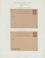 31763 Deutsches Reich - Ganzsachen: 1876/1941, ROHRPOST, Sammlung Mit 47 Verschiedenen Ungebrauchten Rohrp - Autres & Non Classés