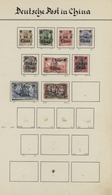 31811 Deutsches Reich - Nebengebiete: 1884/1938 (ca.), Urige Sammlungspartie In Alter Kladde, Dabei Netter - Verzamelingen