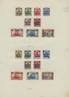 31812 Deutsches Reich - Nebengebiete: 1884/1950 (ca.), Urige, Meist Gestempelte Sammlung In Einer Alten Kl - Collections