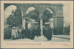 31844 Deutsche Post In Der Türkei: 1898-1914, Kaiserreise Nach Palästina, 18 Seltene Und Gesuchte Karten S - Turkey (offices)