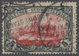 31849 Deutsche Kolonien: Ab 1893. Lot Mit DEUTSCH-SWA: 2x 5 Mark Schiffstype (Mi.-Nr 32 Aa), Beide Gest. ( - Sonstige & Ohne Zuordnung