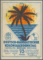 31851 Deutsche Kolonien: 1900/1940 (ca.), Lot Von über 700 Sammelbildern/Vignetten/Notgeldscheinen Mit Kol - Other & Unclassified