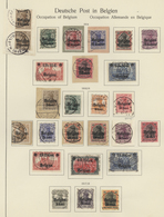 31872 Deutsche Besetzung I. WK: 1915/1919, Sammlung Der Gebiete Belgien, Etappe West, Ober.Ost Und Rumänie - Occupation 1914-18
