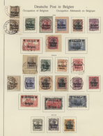 31872 Deutsche Besetzung I. WK: 1915/1919, Sammlung Der Gebiete Belgien, Etappe West, Ober.Ost Und Rumänie - Besetzungen 1914-18