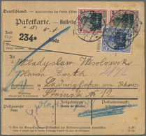 31881 Deutsche Besetzung I. WK: Deutsche Post In Polen: 1914/1918, Lot Von Sieben Briefen Und Karten, Dabe - Bezetting 1914-18