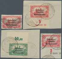 31900 Deutsche Abstimmungsgebiete: Allenstein: 1920, Lot Von 50 Germaniamarken Je Mit Aufdruck "Commission - Autres & Non Classés