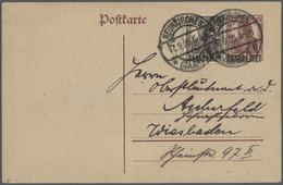 31917 Deutsche Abstimmungsgebiete: Saargebiet - Ganzsachen: 1920/1935. Sammlung Von 22 Postkarten (inkl. 3 - Postal Stationery