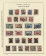 31930 Danzig: 1920 - 1939, Saubere, über Weite Strecken Komplette Sammlung Auf Schaubek-Vordruck Mit Diens - Autres & Non Classés