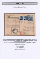 31978 Dt. Besetzung II WK - Böhmen Und Mähren: 1939/1945, "BAHNPOST In Böhmen Und Mähren" Ausstellungsmäßi - Occupation 1938-45