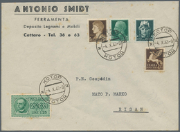 32005 Dt. Besetzung II WK - Kotor: 1943/1944, Fünf Philatelistische Briefe, Davon Zwei Mit Italienischen F - Occupation 1938-45