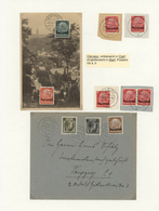 32015 Dt. Besetzung II WK - Luxemburg: 1940/1941, ORTSSTEMPEL, Inhaltsreiche Spezialsammlung Von Ca. 250 V - Occupation 1938-45