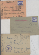 32043 Feldpost 2. Weltkrieg: 1939/1945, Gehaltvolle Und Vielseitige Sammlung Mit Ca. 200 Luftfeldpost-Bele - Other & Unclassified