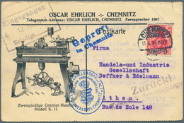 32068 Zensurpost: 1914 - 1923 (ca.), Kleines Lot Von 26 Zensurpostbelegen 1. Weltkrieg Bis Inflation, Dabe - Autres & Non Classés