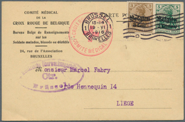 32078 Kriegsgefangenen-Lagerpost: 1915/1919, Bestand Von 170 Belegen (div. Vordrucke, Lager-/Postzensuren, - Autres & Non Classés