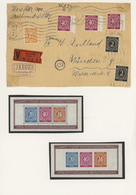 32113 Deutschland Nach 1945: 1945/1949, Urige Und Gehaltvolle Sammlung Auf Selbstegestalteten Albenblätter - Collections