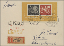 32117 Deutschland Nach 1945: 1945/1955, Schöner Belege- Und Marken- Posten Mit Einigen Besseren Ausgaben A - Collections