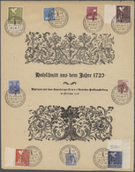 32129 Deutschland Nach 1945: 1945/1980, Uriger Bestand In Zwei Alben, Dabei Besetzungszonen Mit Einigen Ne - Collections