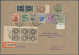 32147 Deutschland Nach 1945: 1945-1952, Partie Mit Rund 230 Briefen Und Belegen, Dabei Lokalausgaben, Viel - Collections