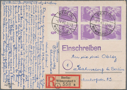 32245 Sowjetische Zone - Berlin Und Brandenburg: 1945, Einzel- Und Mehrfachfrankaturen: Spezialsammlung Mi - Other & Unclassified