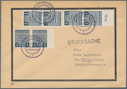 32255 Sowjetische Zone - Provinz Sachsen: 1945/1946, Dauerserien Einzel- Und Mehrfachfrankaturen: Gehaltvo - Other & Unclassified