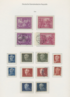 32315 DDR: 1949/1965, Parallel Postfrisch Und Sauber Gestempelt Geführte Sammlung In Zwei KA/BE-bi-collect - Other & Unclassified
