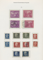 32315 DDR: 1949/1965, Parallel Postfrisch Und Sauber Gestempelt Geführte Sammlung In Zwei KA/BE-bi-collect - Autres & Non Classés